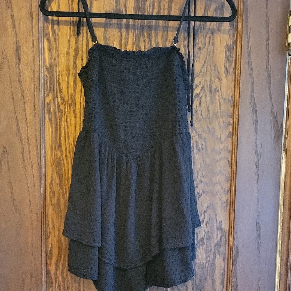 Anthropologie Black Swim Coverup